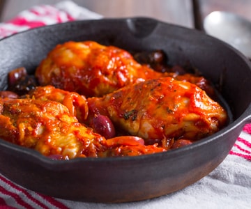 Cuisses de poulet à la méditerranéenne