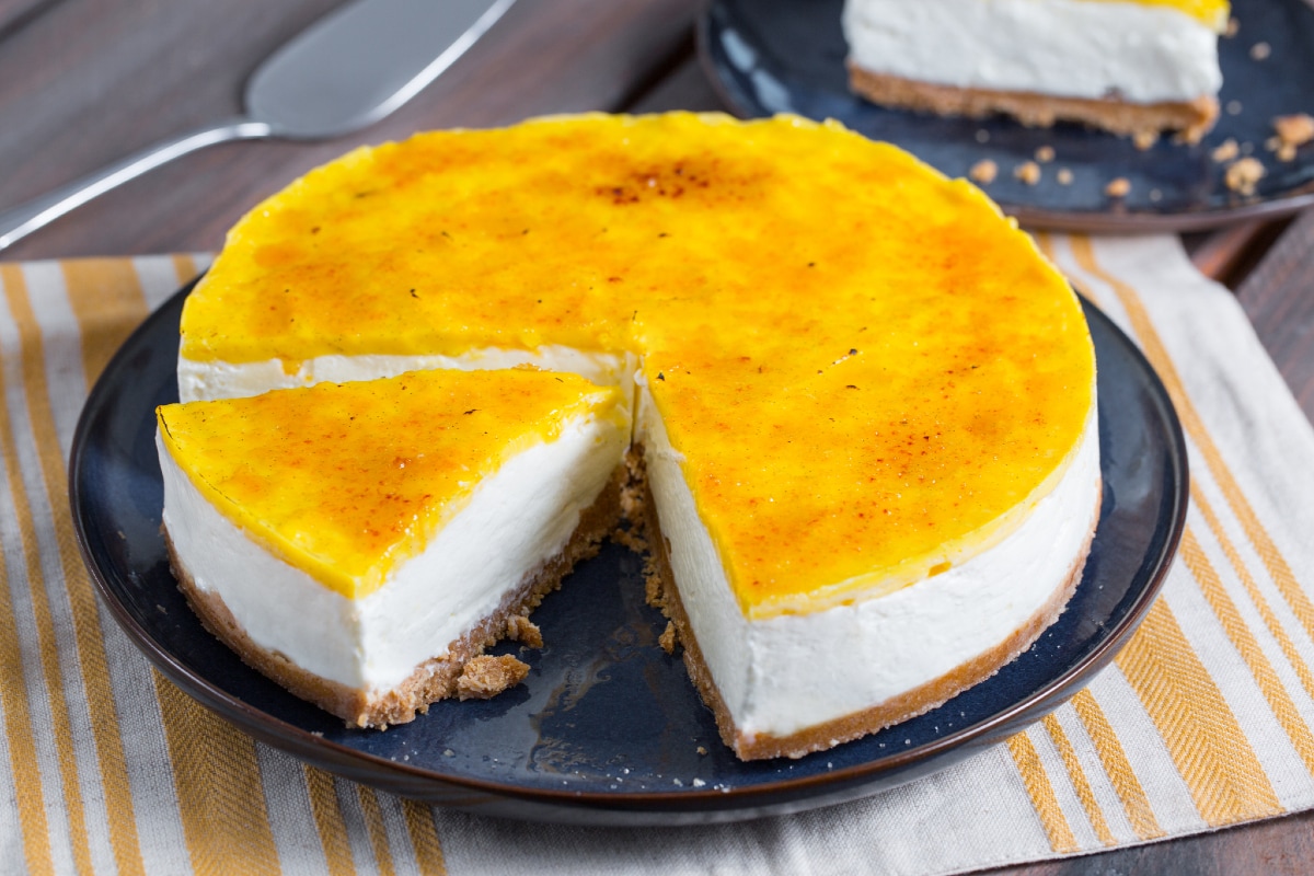 Cheesecake à la crème brûlée