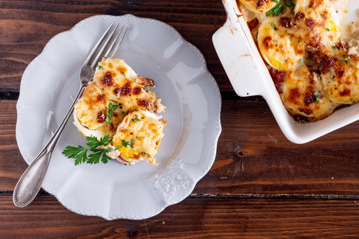 Œufs gratinés