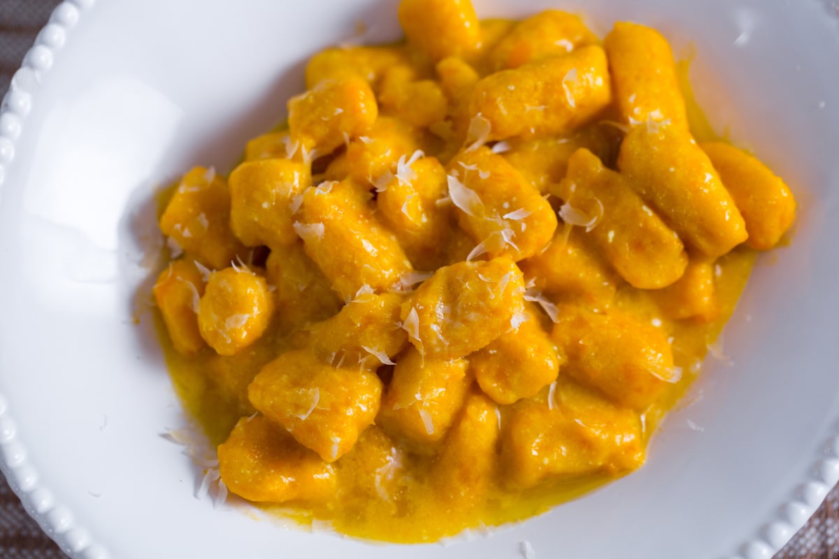 Gnocchis de potiron sans pétrissage
