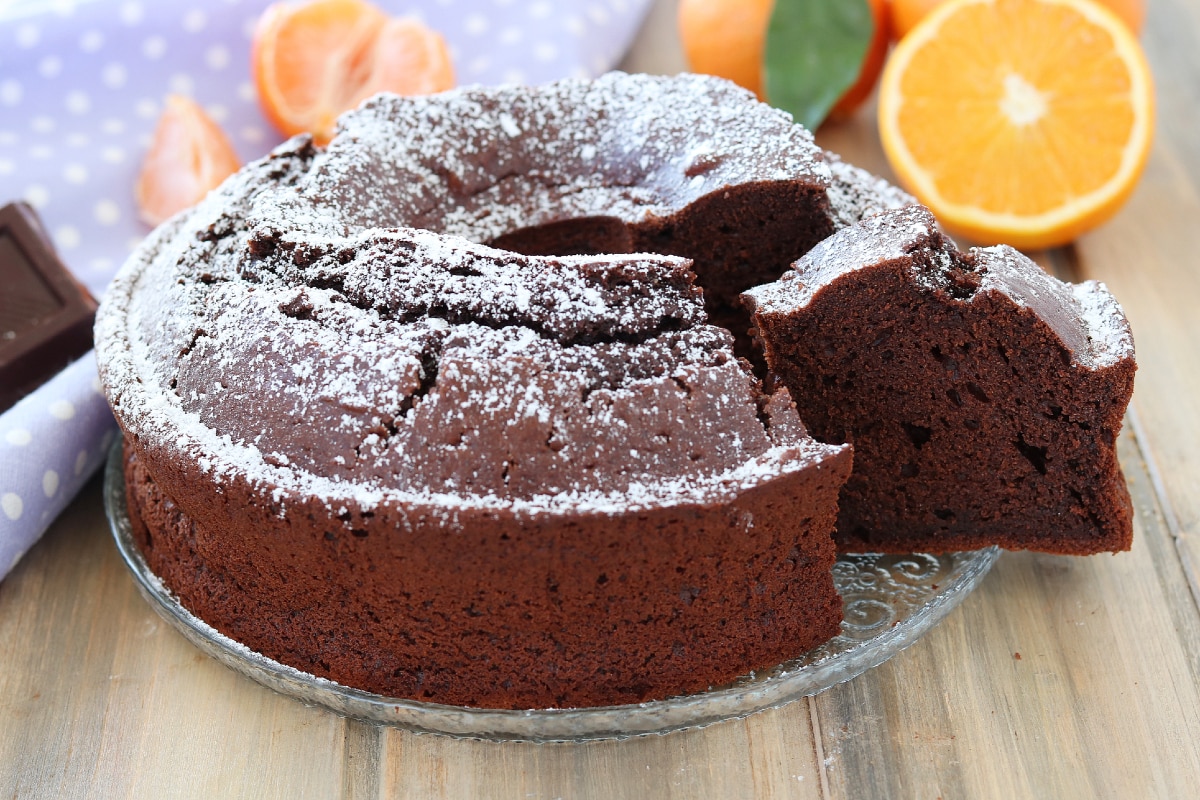 Gâteau au chocolat et agrumes