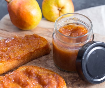 Confiture de poires et cannelle