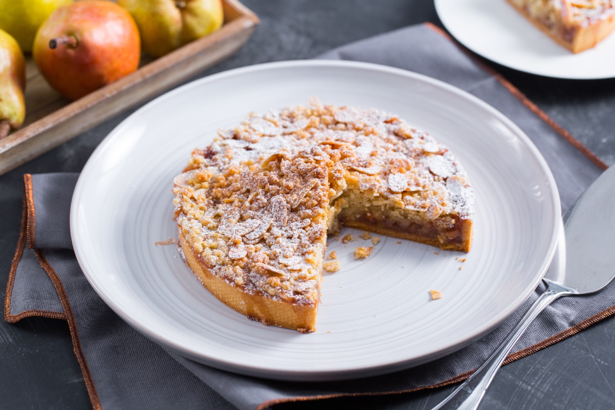 Tarte aux poires et à la cannelle