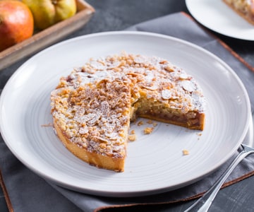 Tarte aux poires et à la cannelle