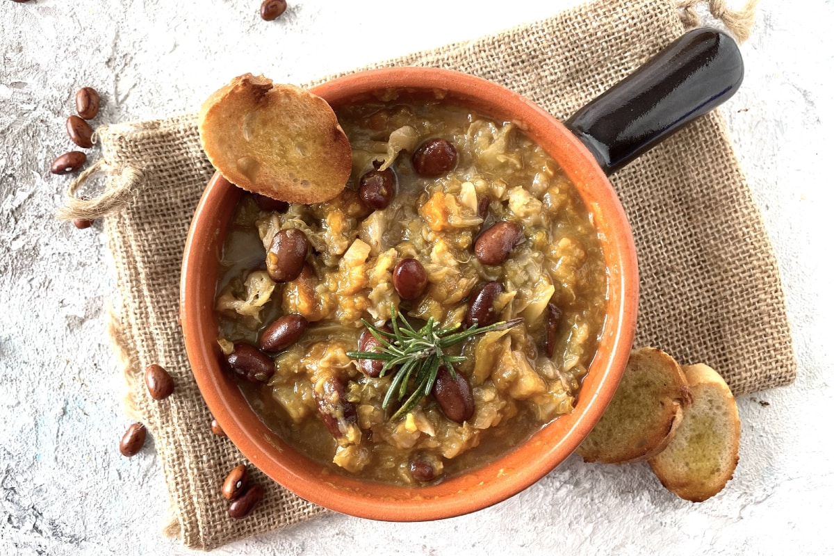 Chou et haricots