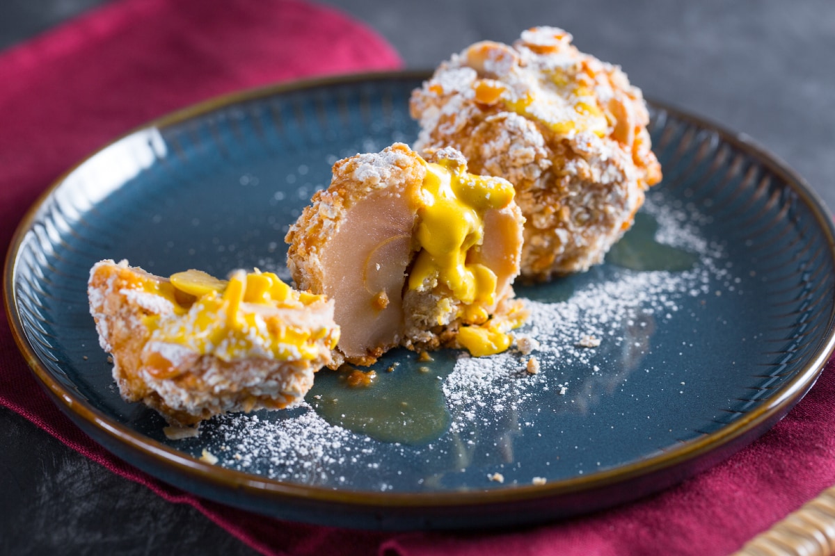 Dessert aux annurca et sabayon