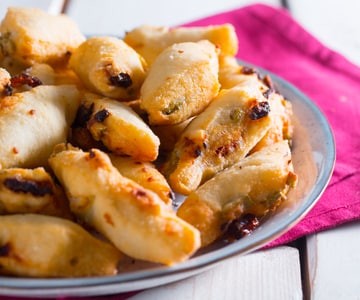 Lamelles de pizza frites