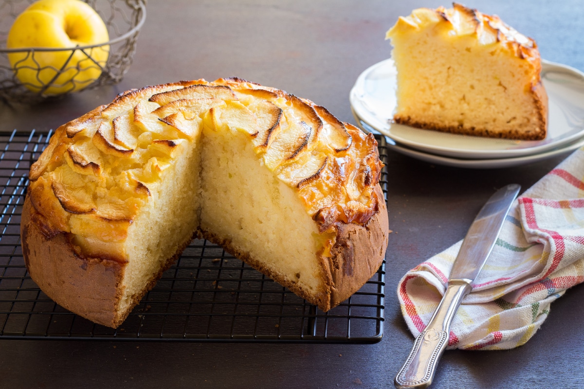 Gâteau à la ricotta et aux pommes