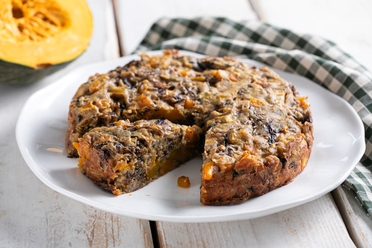 Tarte salée potiron et chicorée