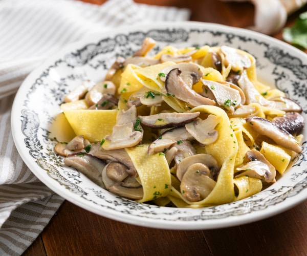 Pâtes aux champignons