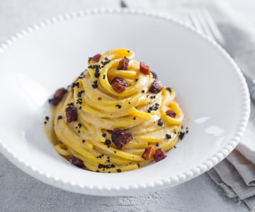 Fausse carbonara au safran