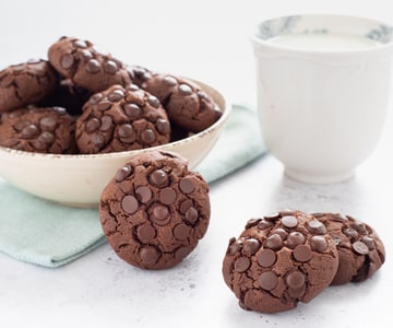 Biscuits au chocolat sans beurre