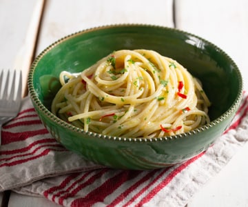 Spaghetti ail, huile et piment faciles