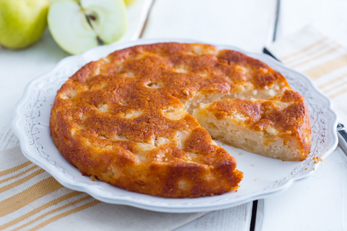 Gâteau aux pommes sans œufs