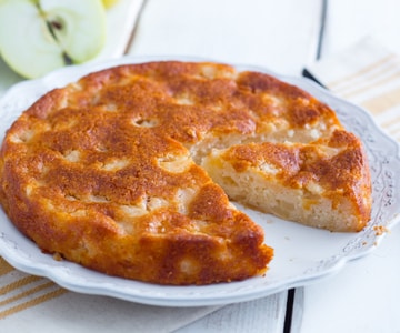 Gâteau aux pommes sans œufs