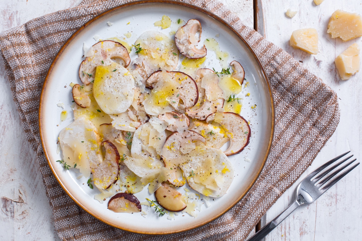 Salade de cèpes et Parmesan