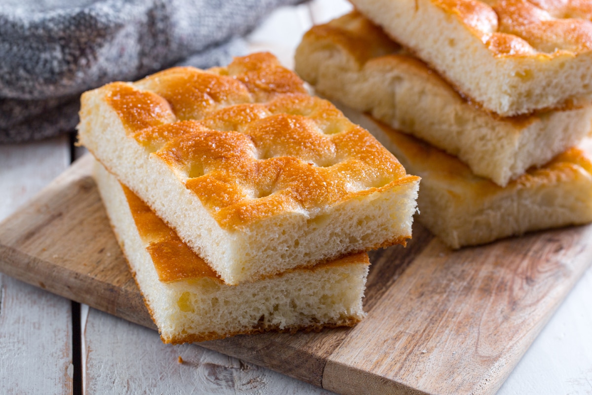 Focaccia sucrée
