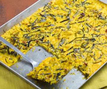 Farinata de poireaux