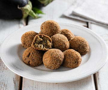 Boulettes d'aubergines au four