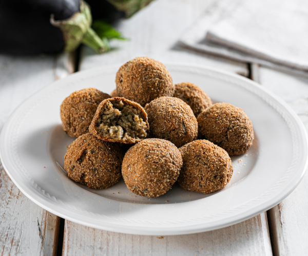 Boulettes d'aubergines au four
