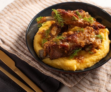 Travers de porc au vin blanc et fenouil sauvage