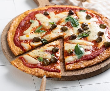 Fausse pizza au chou-fleur