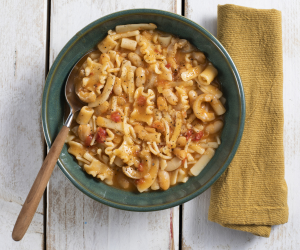 Pâtes et haricots à la napolitaine