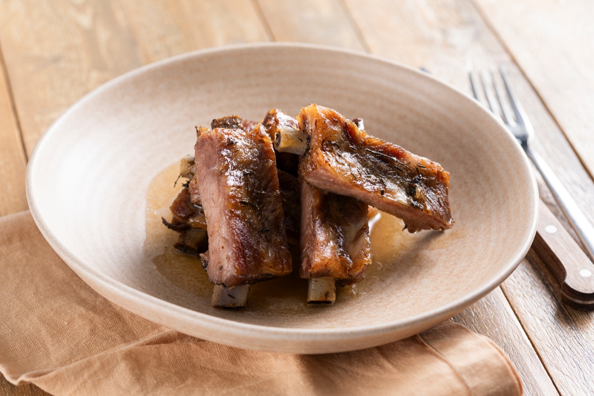 Côtes de porc au four