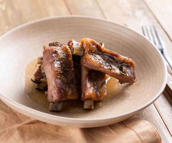 Côtes de porc au four