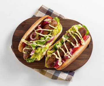 Hot-dog végétarien