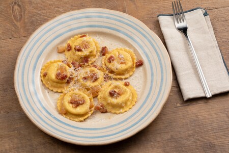 Raviolis cacio et poivre