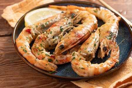 Crevettes sautées à la poêle