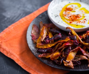 Chips de pelures de légumes