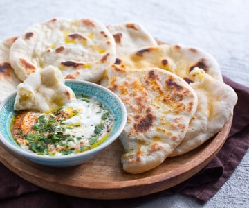 Pain naan au yaourt