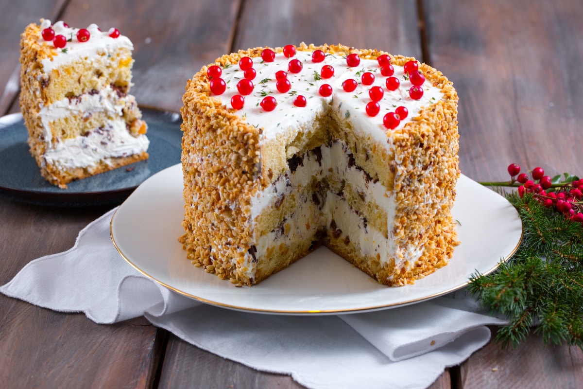 Panettone farci avec crème et mascarpone
