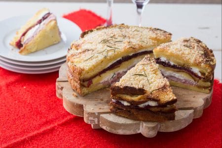 Gâteau de panettone gastronomique