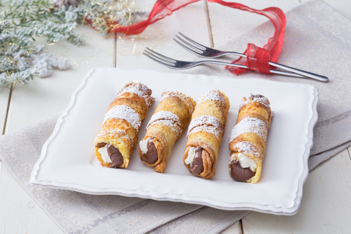 Cannoli de pandoro et Nutella®