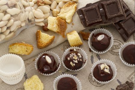 Truffes de pandoro au chocolat