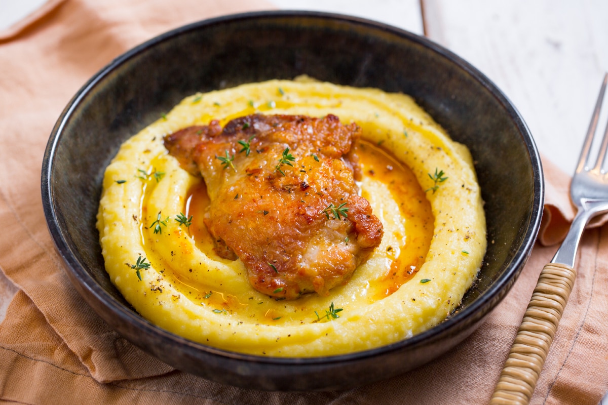 Poulet et purée