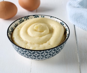 Crème pâtissière avec œufs entiers