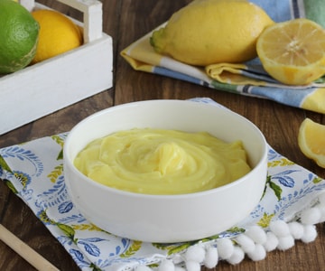 Crème au citron sans œufs