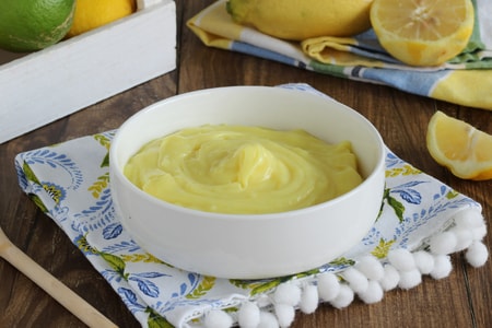 Crème au citron sans œufs