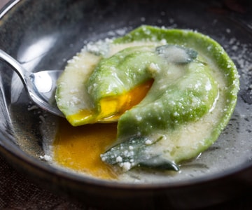 Raviolone vert farci