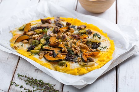 Pizza de polenta