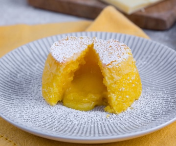 Fondant au chocolat blanc et citron