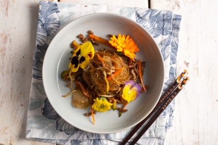 Nouilles de soja sautées