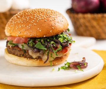 Burger aux champignons