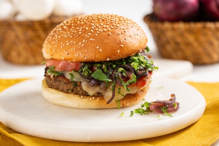 Burger aux champignons