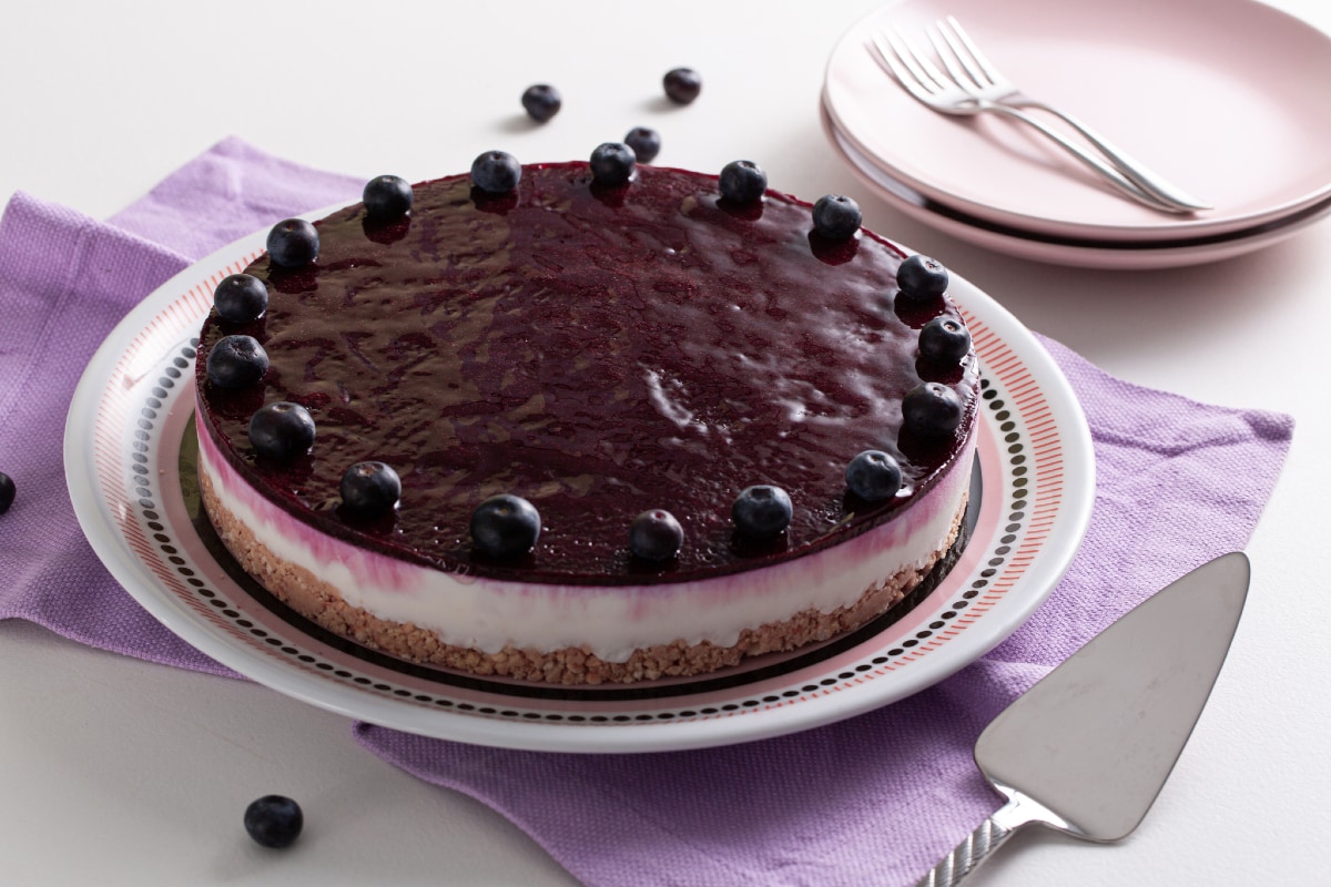 Gâteau à la ricotta et aux myrtilles
