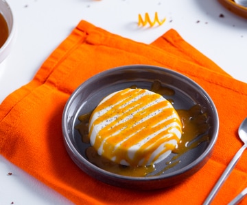 Panna cotta avec sauce aux agrumes